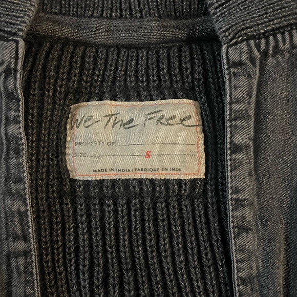 We The Free Dark Gray Knit Cardigan - Picture 2 of 5
